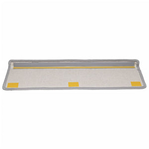 vidaXL Stair Mats 15 pcs. 65x21x4 cm Grey Rectangular Edge