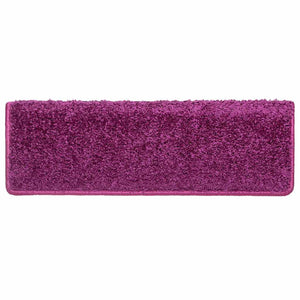 vidaXL Stair Mats 15 pcs. 65x21x4 cm Violet Rectangular Edge