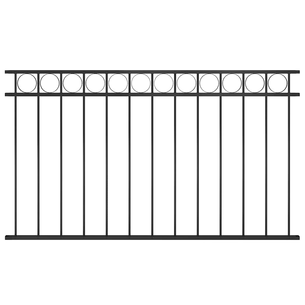 vidaXL Fence Panel ASSEN Steel 1.7 x 0.8 m Black