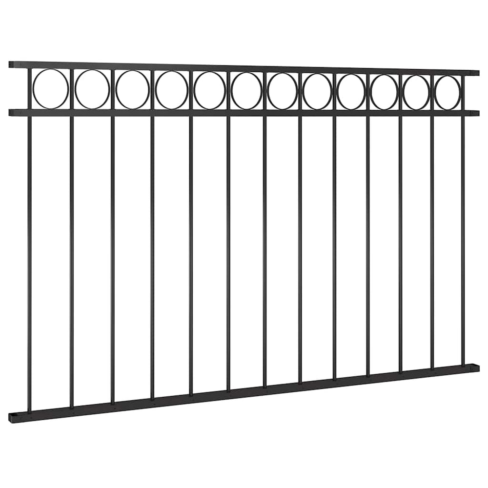vidaXL Fence Panel ASSEN Steel 1.7 x 0.8 m Black