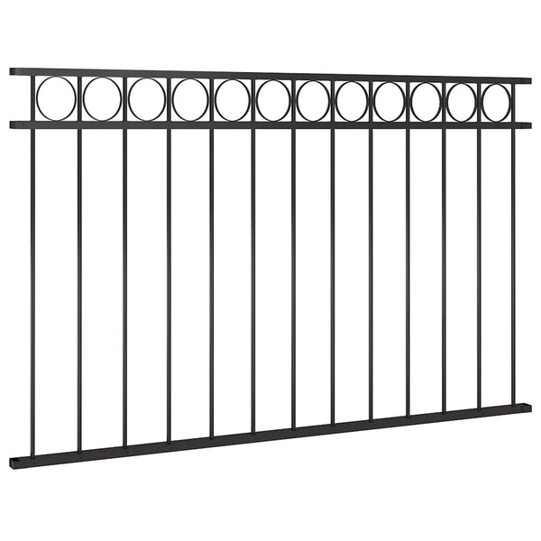 vidaXL Fence Panel ASSEN Steel 1.7 x 0.8 m Black