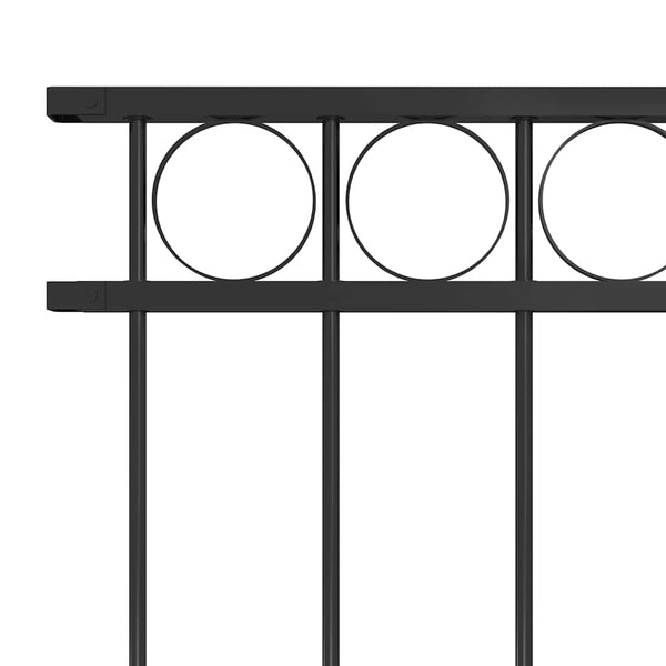 vidaXL Fence Panel ASSEN Steel 1.7 x 0.8 m Black