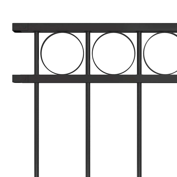 vidaXL Fence Panel ASSEN Steel 1.7 x 1 m Black