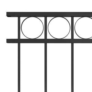vidaXL Fence Panel ASSEN Steel 1.7 x 1.2 m Black