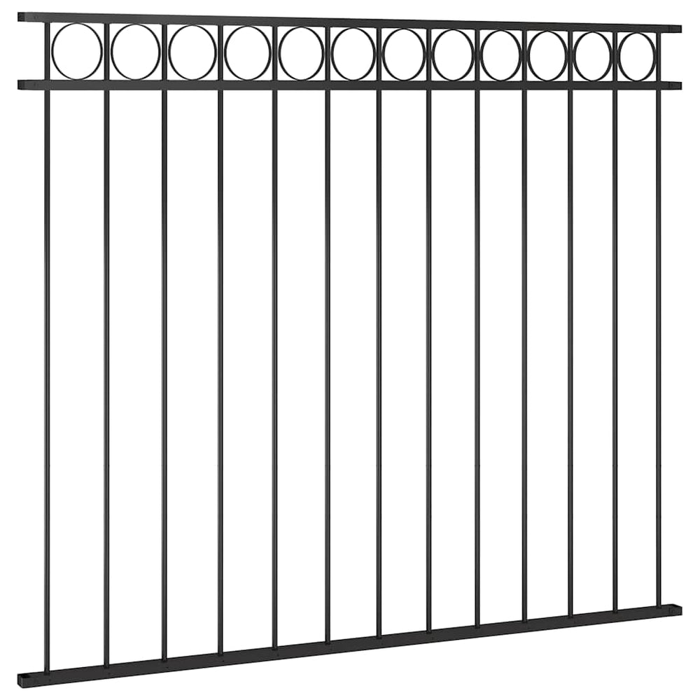 vidaXL Fence Panel ASSEN Steel 1.7 x 1.5 m Black