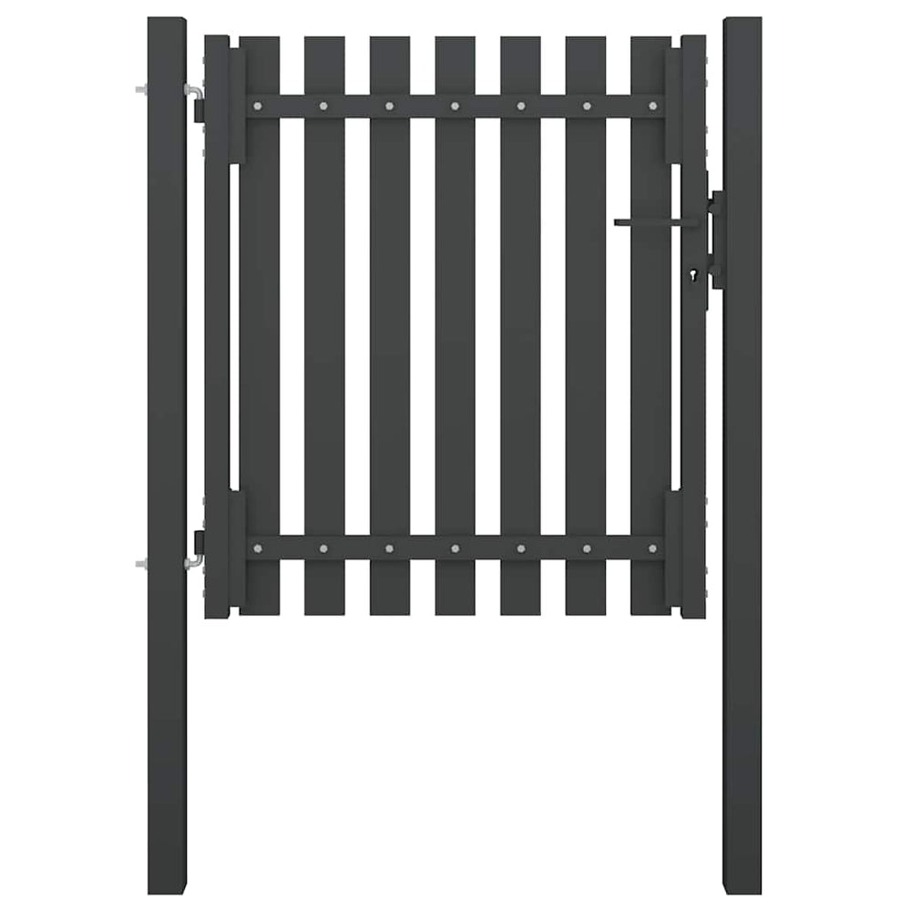 vidaXL Garden Gate Steel 100 x 75 cm Anthracite