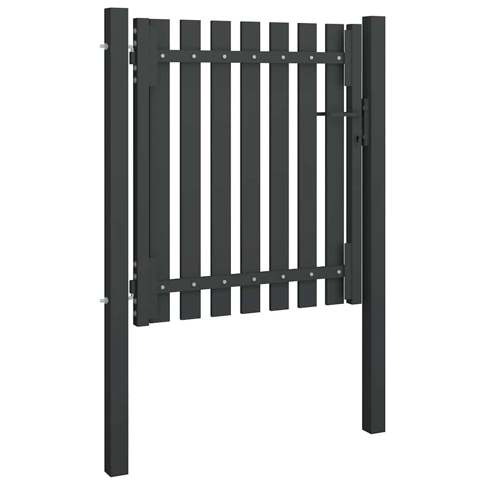 vidaXL Garden Gate Steel 100 x 75 cm Anthracite