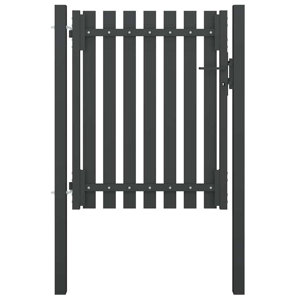 vidaXL Steel Garden Gate 100 x 100 cm Anthracite