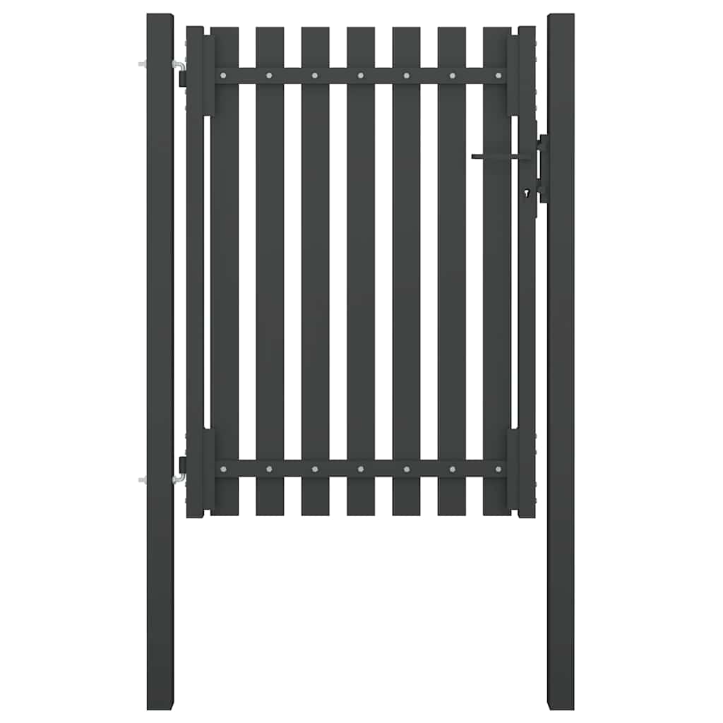 vidaXL Garden Gate Steel 100 x 125 cm Anthracite