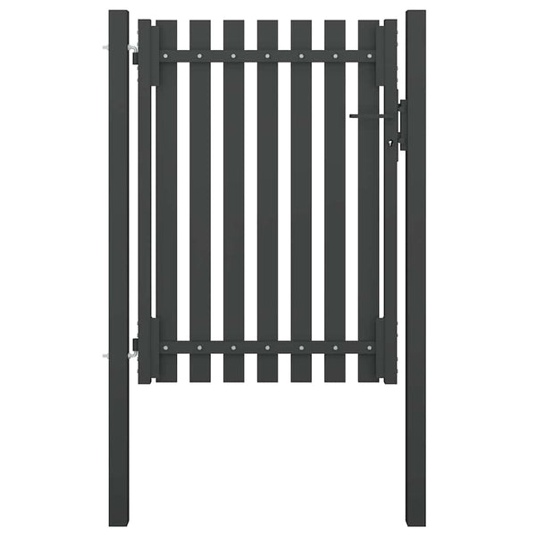 vidaXL Garden Gate Steel 100 x 125 cm Anthracite