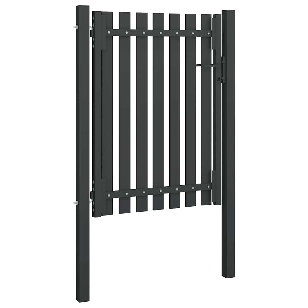 vidaXL Garden Gate Steel 100 x 125 cm Anthracite