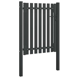 vidaXL Garden Gate Steel 100 x 125 cm Anthracite