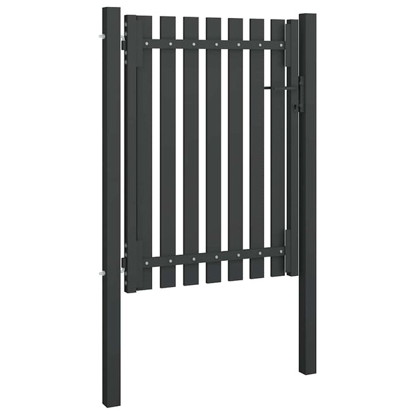 vidaXL Garden Gate Steel 100 x 125 cm Anthracite