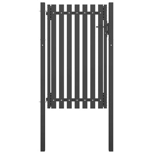 vidaXL Steel Garden Gate 100 x 150 cm Anthracite