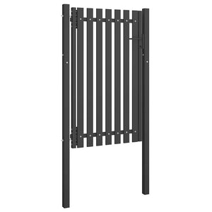 vidaXL Steel Garden Gate 100 x 150 cm Anthracite