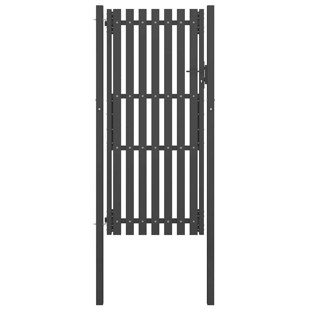 vidaXL Steel Garden Gate 100 x 200 cm Anthracite