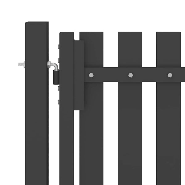 vidaXL Steel Garden Gate 400 x 100 cm Anthracite