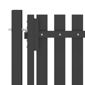 vidaXL Steel Garden Gate 400 x 150 cm Anthracite