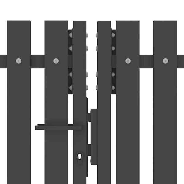 vidaXL Steel Garden Gate 400 x 150 cm Anthracite