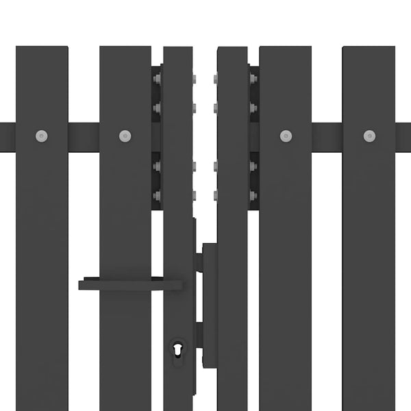 vidaXL Garden Gate Steel 400 x 175 cm Anthracite
