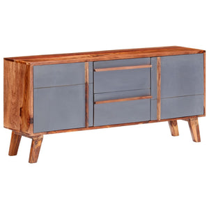 vidaXL Sideboard Grey 120x30x55 cm Solid Wood