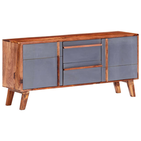 vidaXL Sideboard Grey 120x30x55 cm Solid Wood
