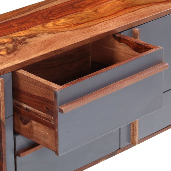 vidaXL Sideboard Grey 120x30x55 cm Solid Wood