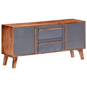 vidaXL Sideboard Grey 120x30x55 cm Solid Wood