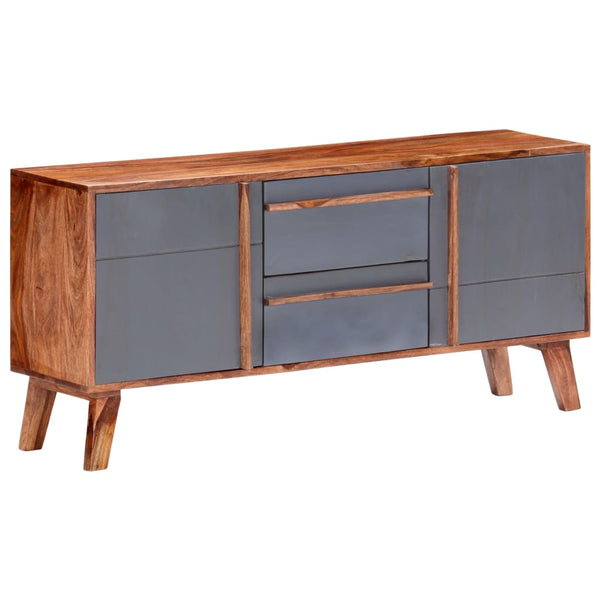vidaXL Sideboard Grey 120x30x55 cm Solid Wood