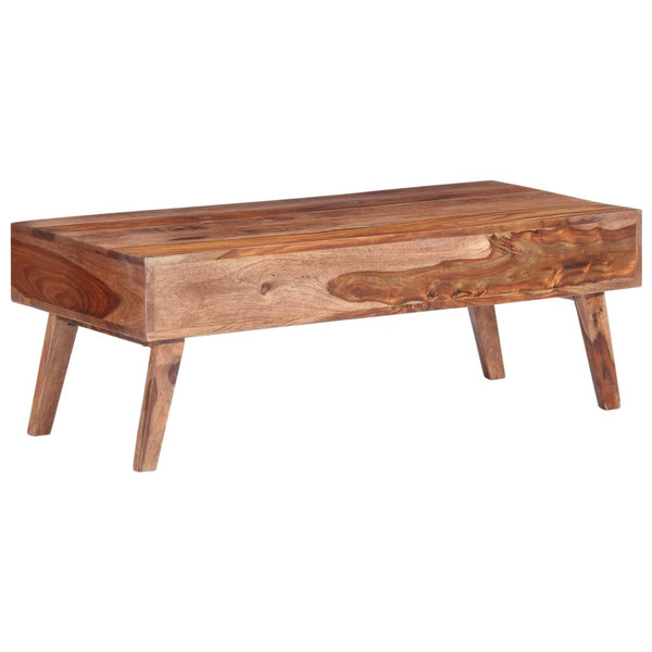 vidaXL Coffee Table Grey 110x50x40 cm Solid Wood