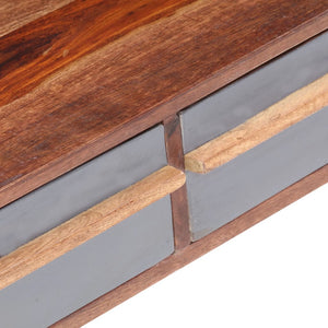vidaXL Coffee Table Grey 110x50x40 cm Solid Wood