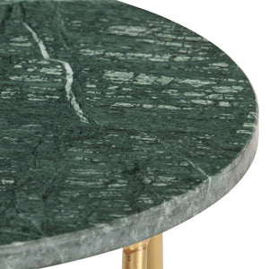 vidaXL Coffee Table Green 40x40x40 cm Real Stone in Marble Look