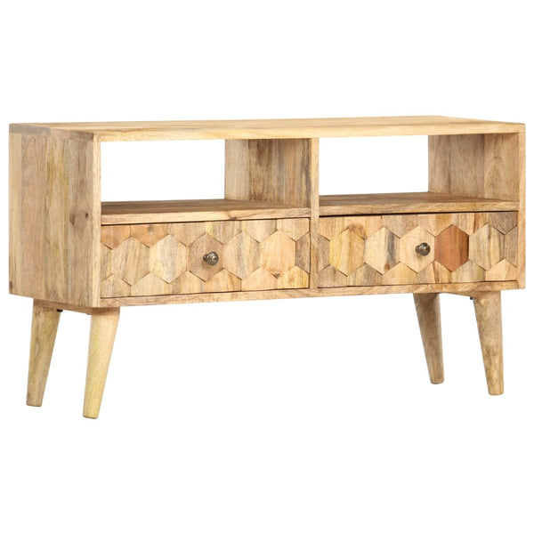 vidaXL TV Cabinet 90 x 30 x 50 cm Solid Mango Wood