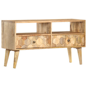 vidaXL TV Cabinet 90 x 30 x 50 cm Solid Mango Wood
