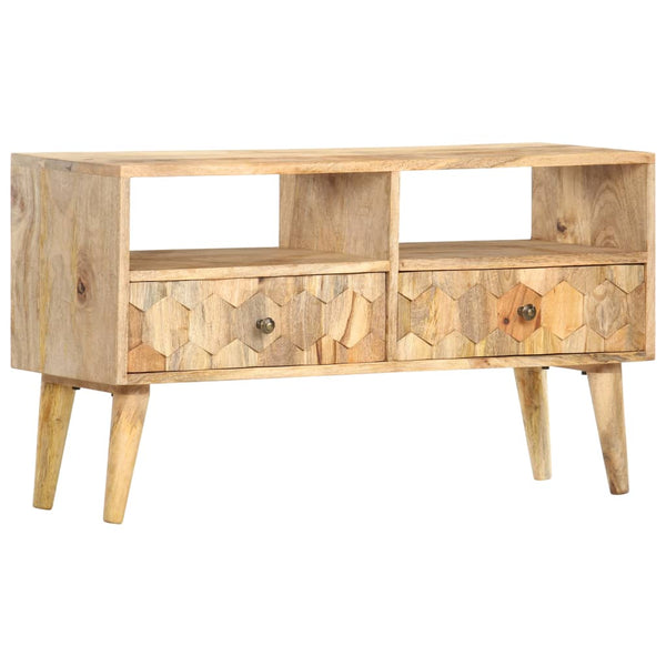 vidaXL TV Cabinet 90 x 30 x 50 cm Solid Mango Wood