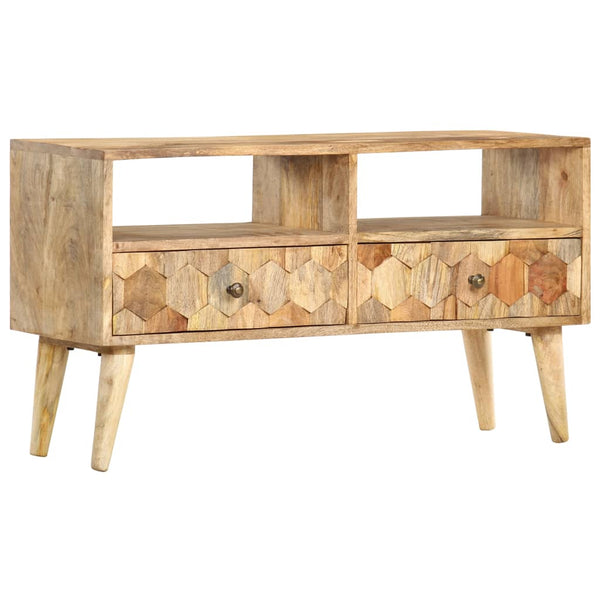 vidaXL TV Cabinet 90 x 30 x 50 cm Solid Mango Wood