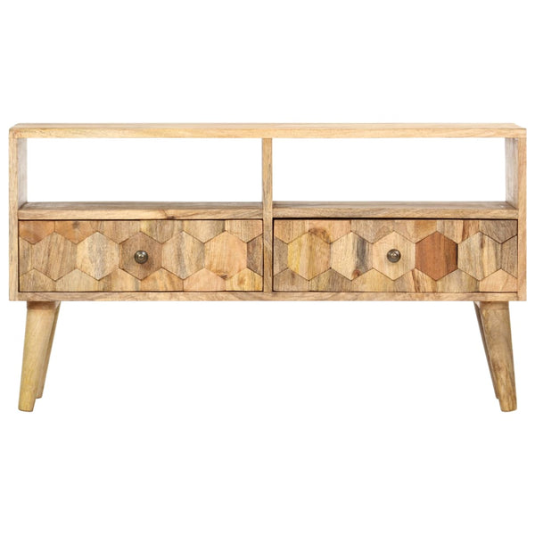 vidaXL TV Cabinet 90 x 30 x 50 cm Solid Mango Wood