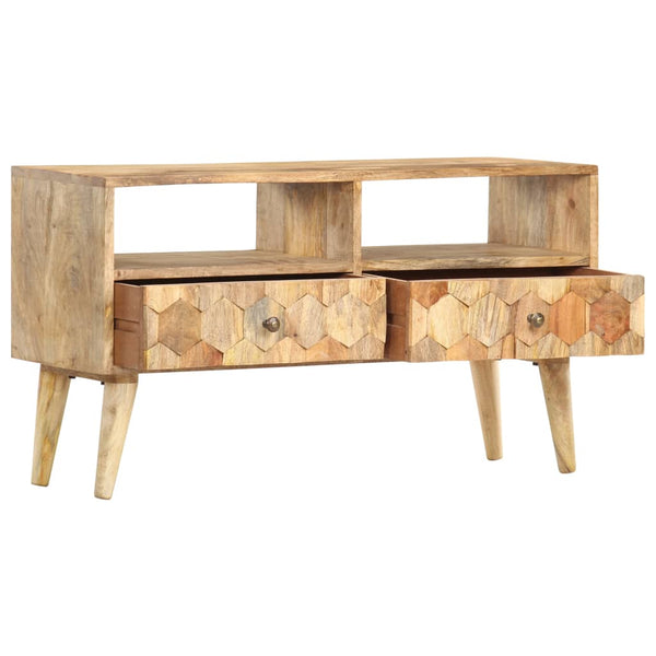 vidaXL TV Cabinet 90 x 30 x 50 cm Solid Mango Wood