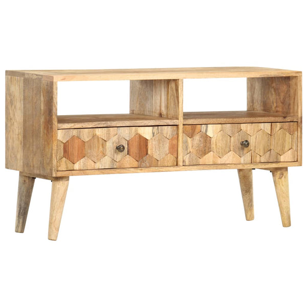vidaXL TV Cabinet 90 x 30 x 50 cm Solid Mango Wood
