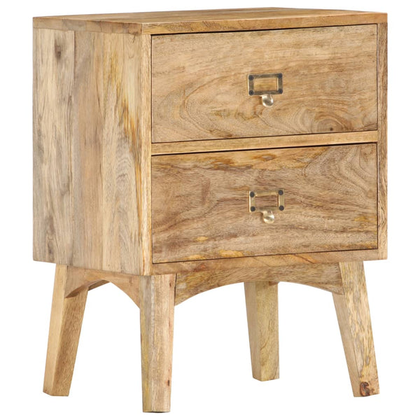 vidaXL Bedside Cabinet 40 x 35 x 55 cm Solid Mango Wood