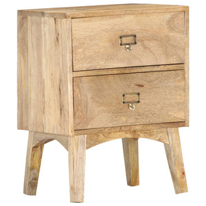 vidaXL Bedside Cabinet 40 x 35 x 55 cm Solid Mango Wood