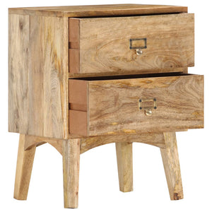 vidaXL Bedside Cabinet 40 x 35 x 55 cm Solid Mango Wood