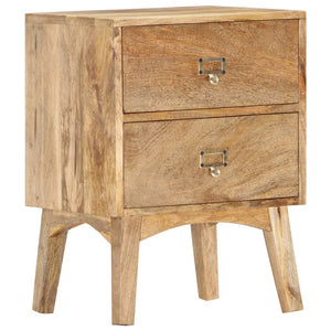 vidaXL Bedside Cabinet 40 x 35 x 55 cm Solid Mango Wood