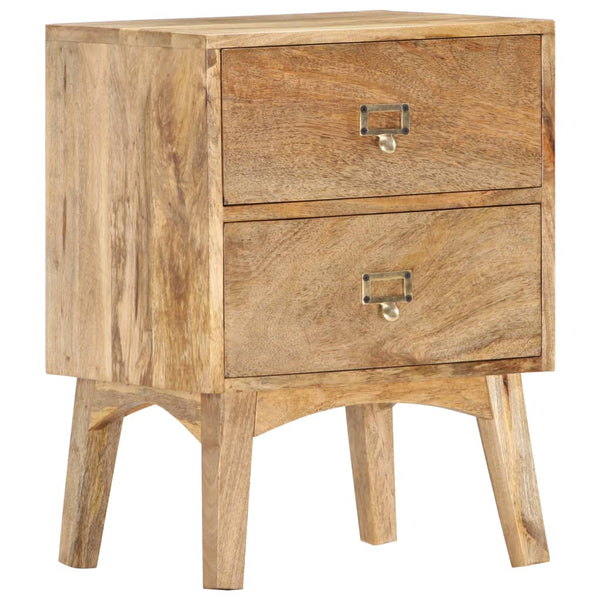 vidaXL Bedside Cabinet 40 x 35 x 55 cm Solid Mango Wood