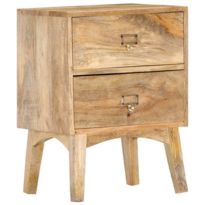 vidaXL Bedside Cabinet 40 x 35 x 55 cm Solid Mango Wood