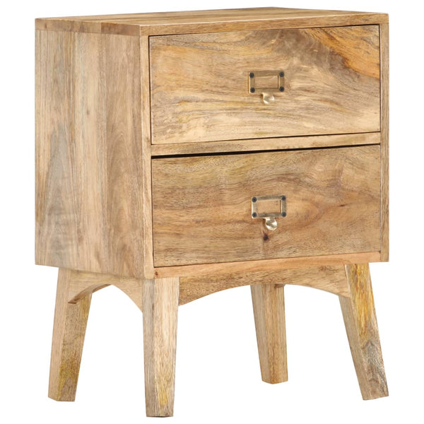 vidaXL Bedside Cabinet 40 x 35 x 55 cm Solid Mango Wood