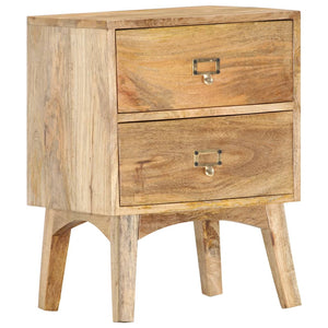 vidaXL Bedside Cabinet 40 x 35 x 55 cm Solid Mango Wood