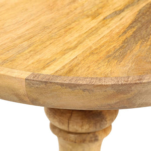 vidaXL Round Side Table 43 x 43 x 66 cm Solid Mango Wood