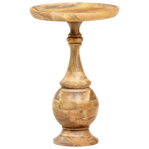 vidaXL Round Side Table 43 x 43 x 66 cm Solid Mango Wood