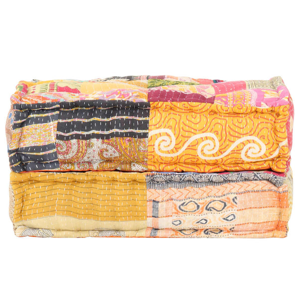 vidaXL Pouf 60x70x36 cm Patchwork Fabric